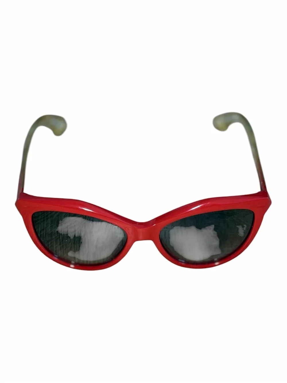Givenchy Paris Red Cat Eye Sunglasses Italy NWOT Designer Eyewear